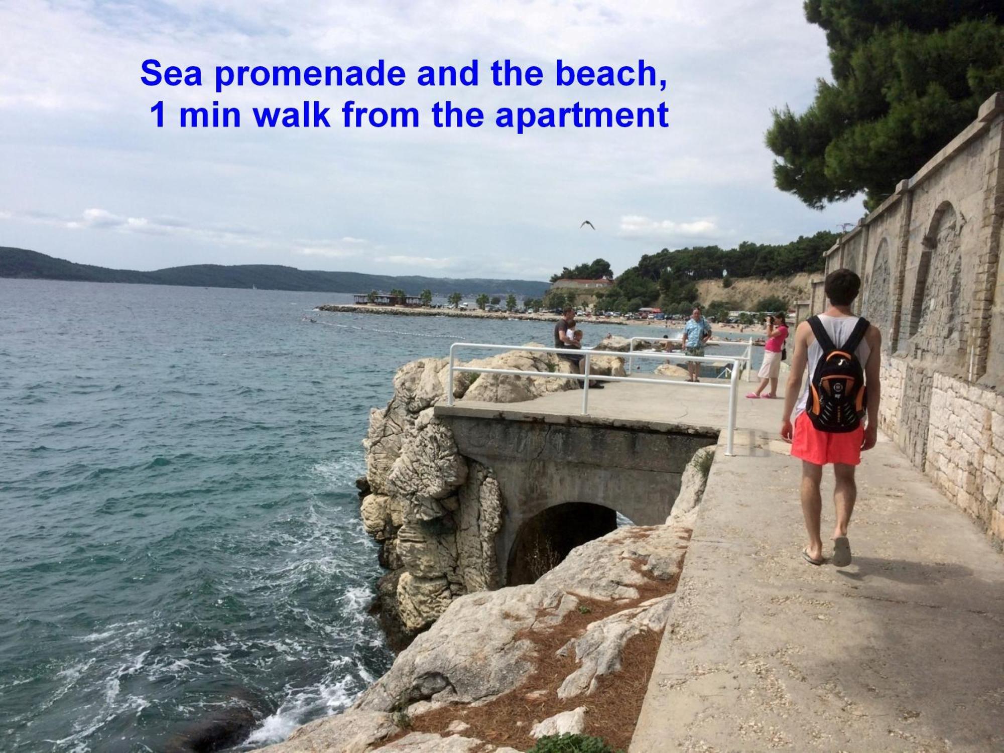 Beachfront Apartment Drazen, With Garden And Parking Split Exteriér fotografie